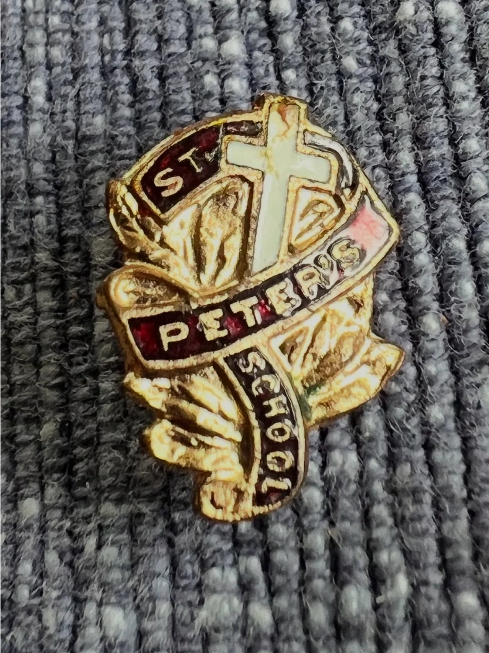 St Peter’s Catholic School Pin Kansas City, Mo (1940’s)